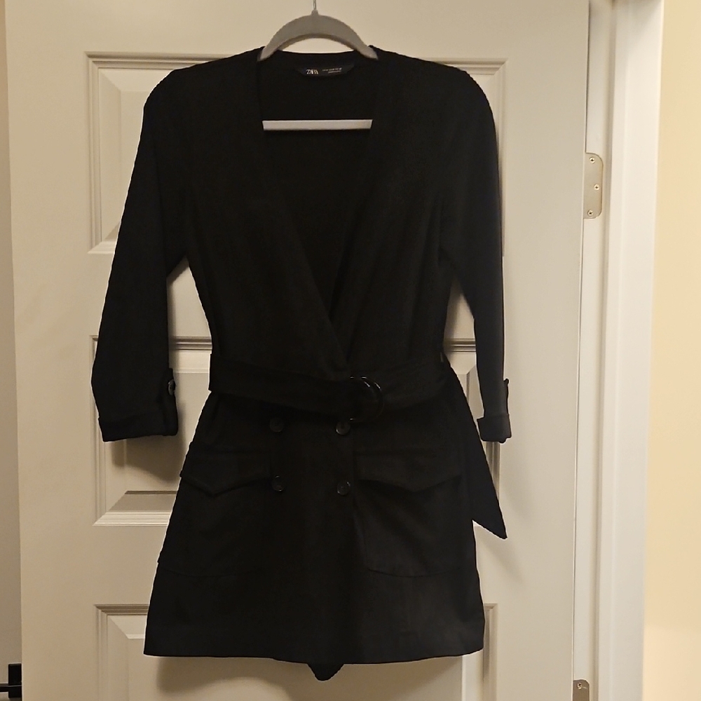 Zara Black Suede Jacket